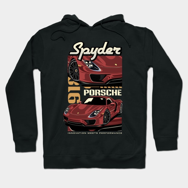 Spyder 918 Porsche Hoodie by Harrisaputra